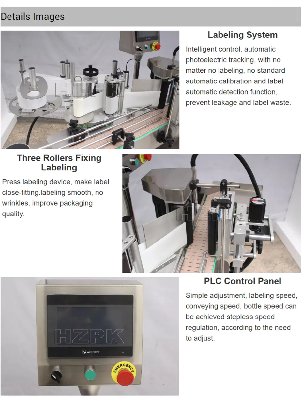 Hzpk Automatic Small Cosmetics Jar Plastic Glass Wine Round Oil Bottle Sticker Label Applicator Labelling Machine Price