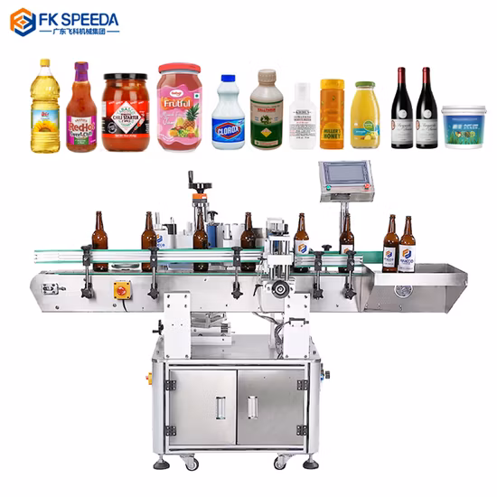 Bottom Price Round Bottle Automatic Labelling Machine with Code Printer