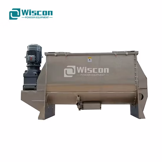 Industrielle chemische Lebensmittel-Trockenpulver-Horizontalchargen-Doppelspiralband-Paddelpflug-Mischer-Mischmischer zu wettbewerbsfähigen Preisen