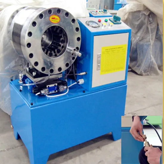 Pressmaschine für hydraulische Schlaucheinsätze