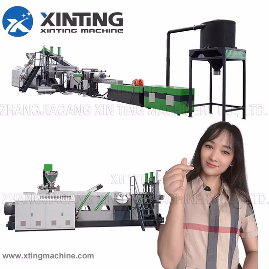 Abfälle aus Haustieren/HDPE/LDPE/PP/PE-Flaschen, Folien, gewebte Beutel, Kunststoff-Recycling, Pelletierung/Granulator/Granulierung/Flocken, Schrottzerkleinerung, Waschen/Quetschen, Schreddermaschine